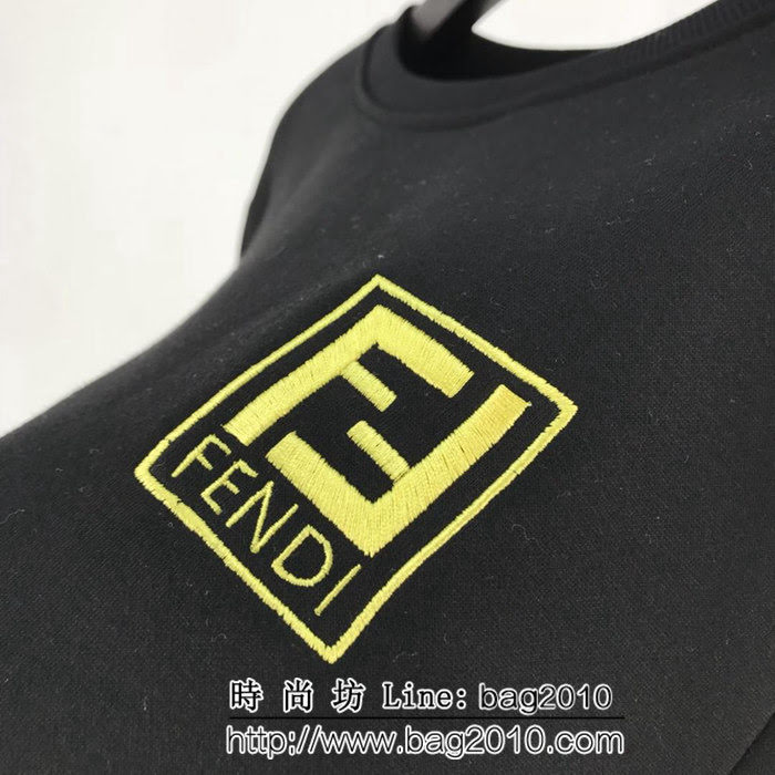 Fendi芬迪 18ss秋冬新款套頭衛衣 定制純棉加絨面料 高版本男女同款 ydi2060